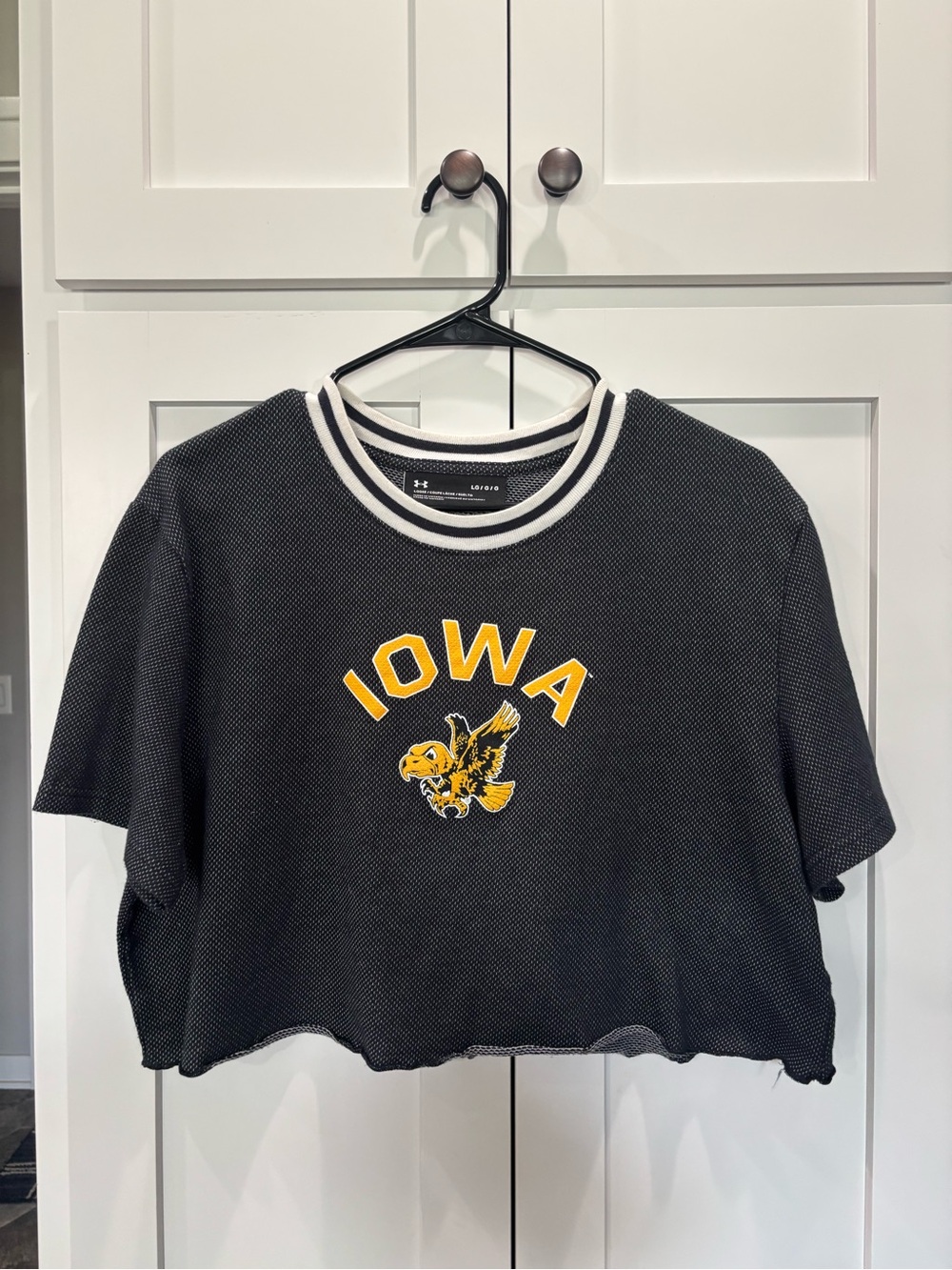 Under Armour Black & White Mesh Crew Neck Tee